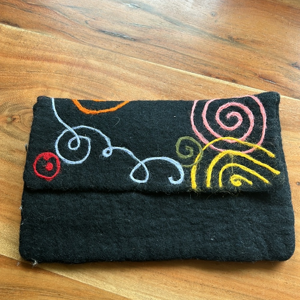 Felted clutch